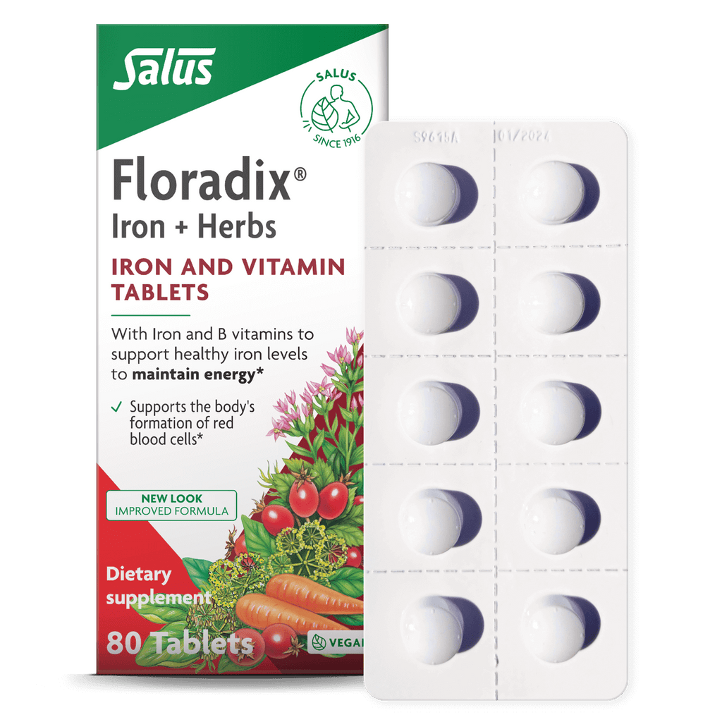 Floradix® Iron Tablets With B Vitamins 80 Count – FloradixUSA.com